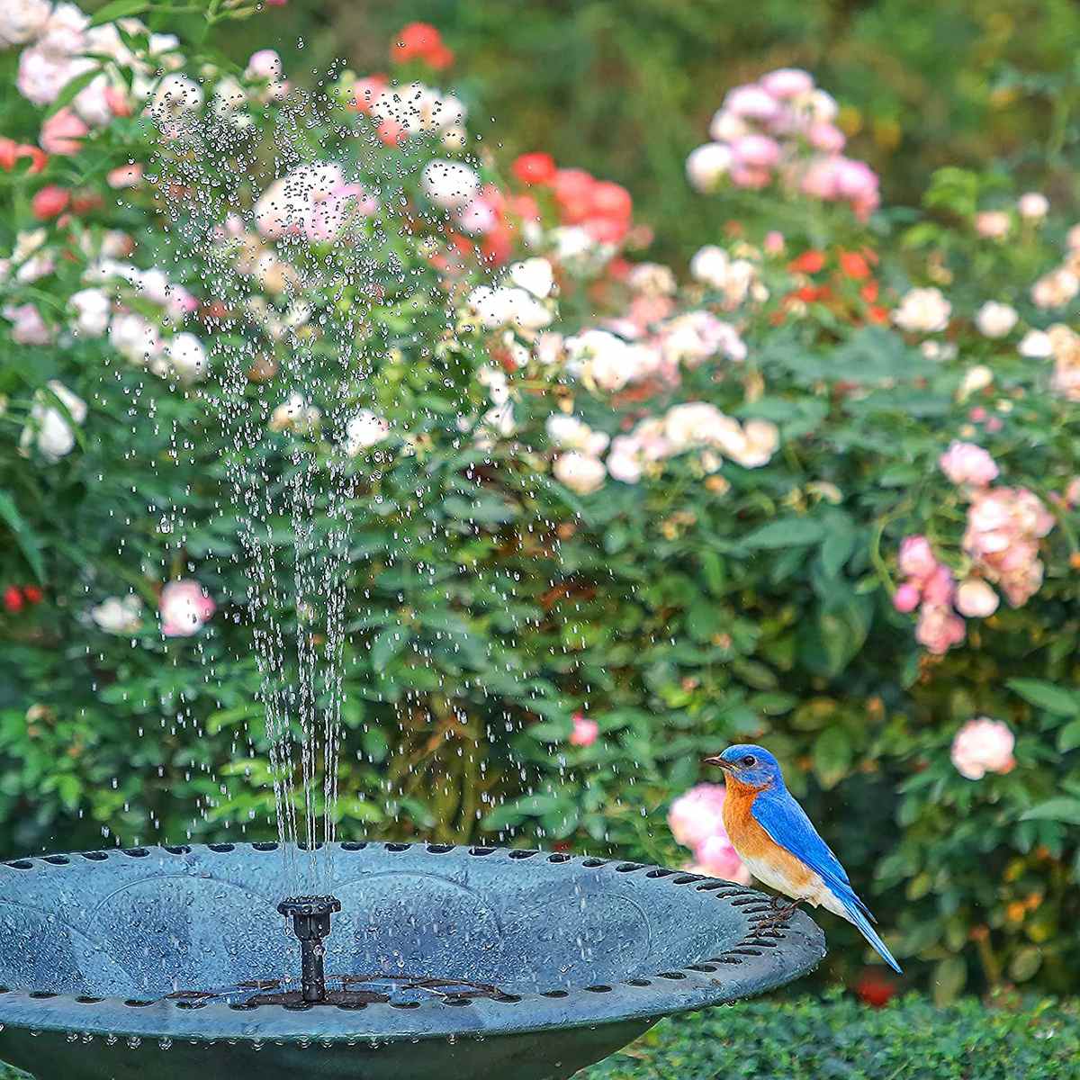 3.5W Solar Water Fountain Pool Waterfall Fountain Garden Decoration Outdoor Bird Bath Solar Powered Floating Water Courtyard