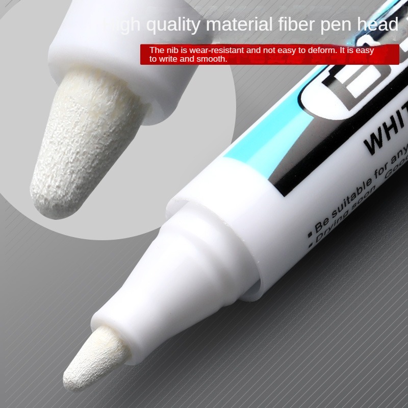 1/3Pcs White Permanent Marker Pens 0.7/1.0/2.5MM Paint Markers For Wood Rock Plastic Leather Glass Stone Metal Art Supplies