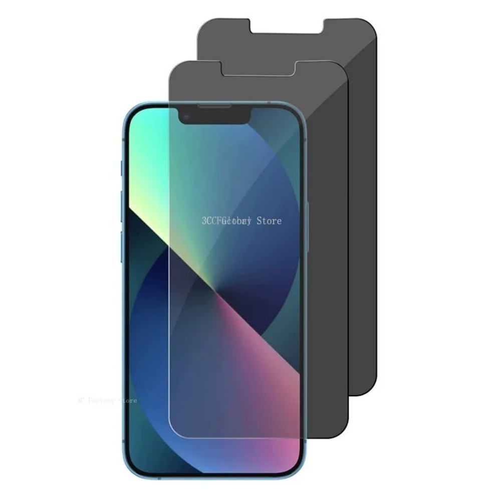 2Pcs Privacy Screen Protector For IPhone 14 Pro Max 12 13 Mini 15 Plus Tempered Glass For IPhone 11 Pro Max 7 8Plus XR XS Max