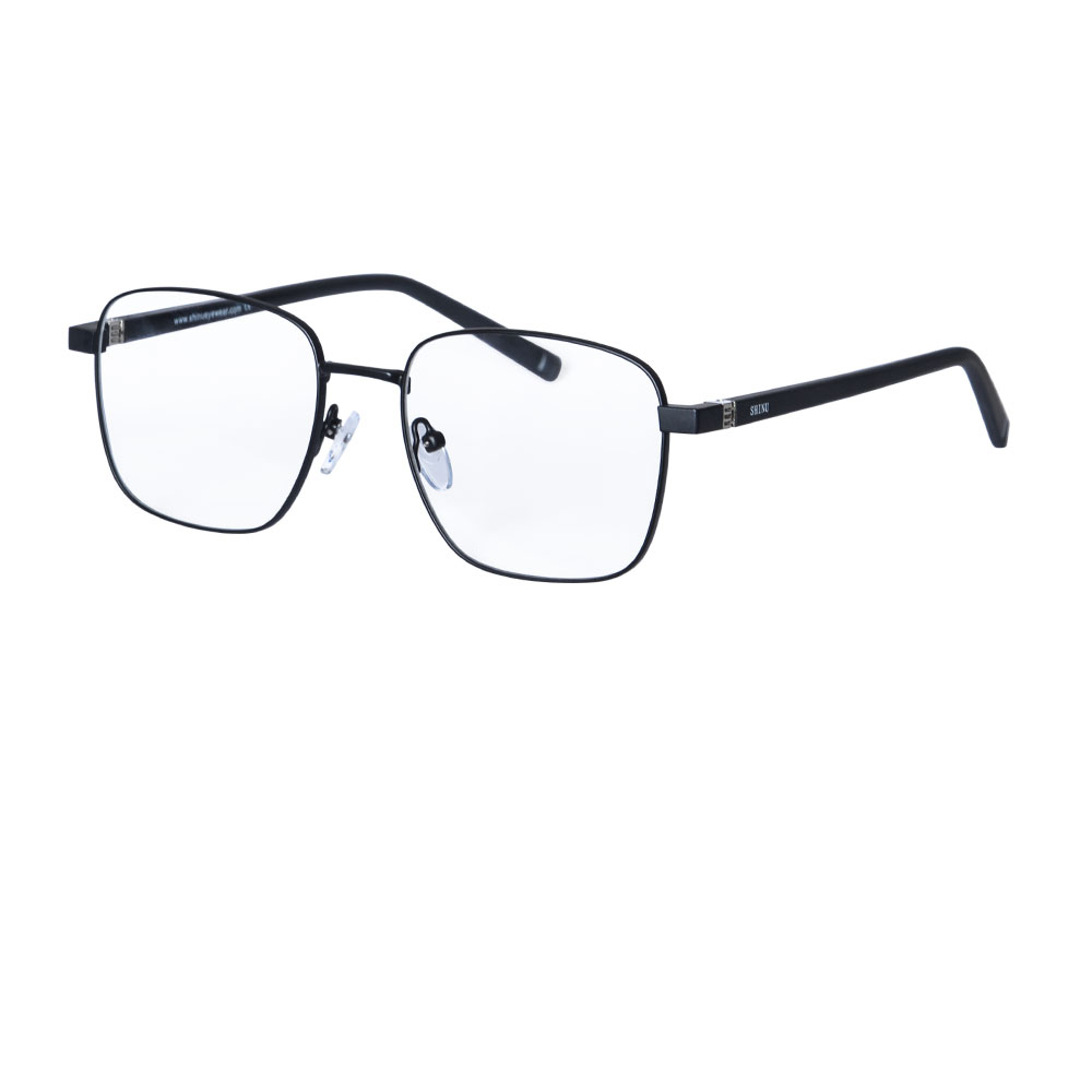 SHINU lunettes hommes femmes lunettes de lumière bleue lunettes de jeu sur ordinateur rouge/Orange/lentille transparente bloquant la lumière bleue lunettes sh001: Black
