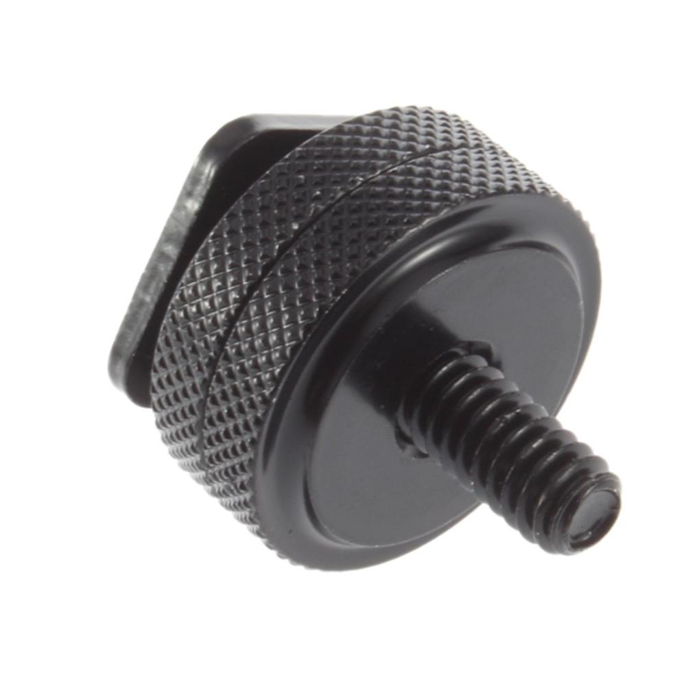 Neue 1/4 "-20 Stativ Aluminium Schraube zu Blitz Schuh Adapter Fix Digital Gerät Schwarz