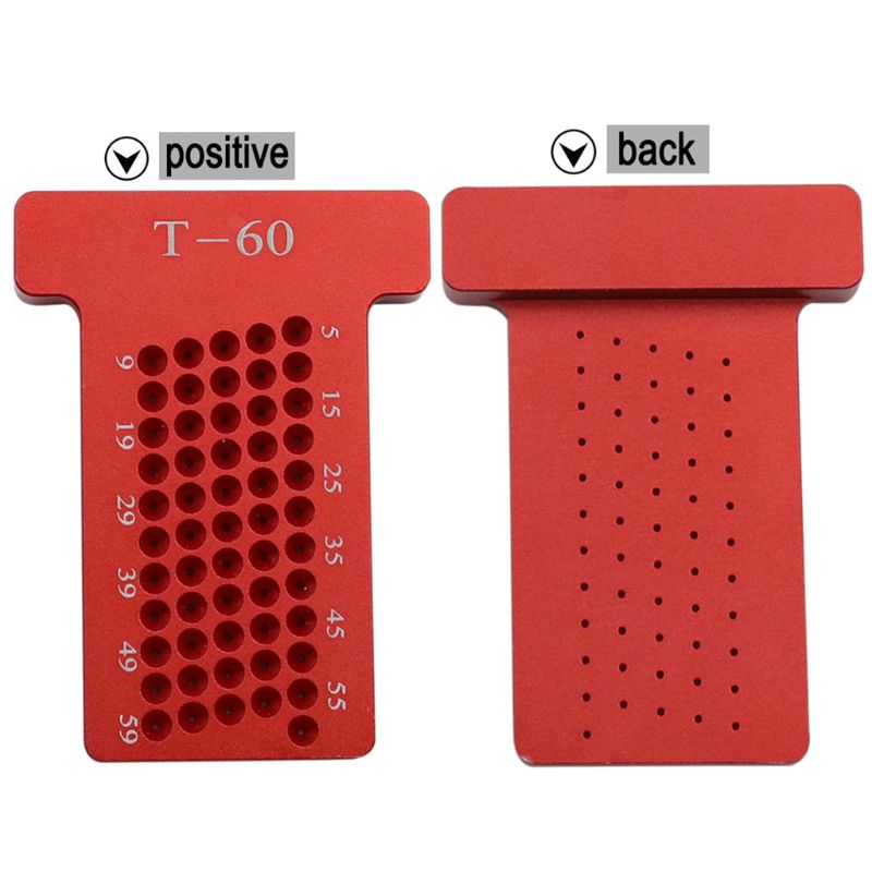 Woodworking T-square Scribe Aluminum Alloy Ruler Marking Gauge carpenter layout tools metric T-Rule 5-60mm