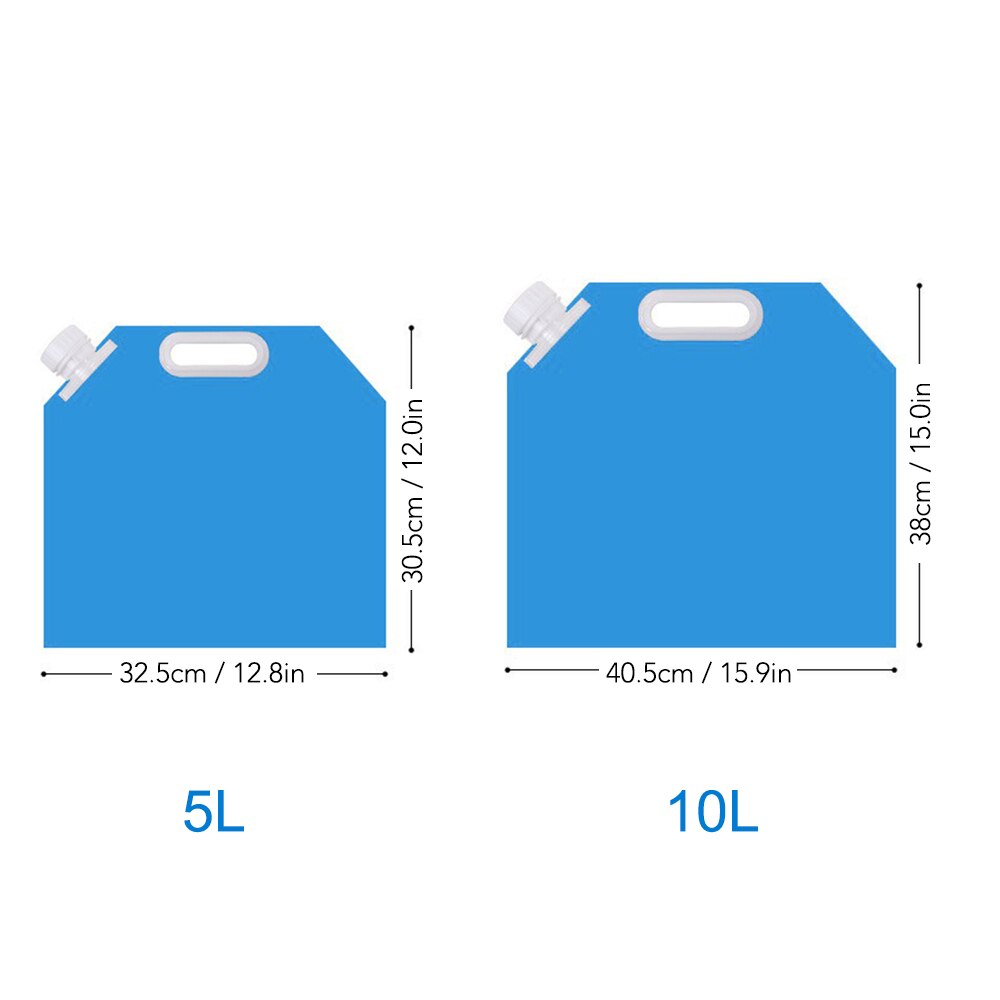 5L / 10L Collapsible Water Container Water Storage Jug Bag for Outdoor Camping Hiking Emergency Survival Camping Equipment