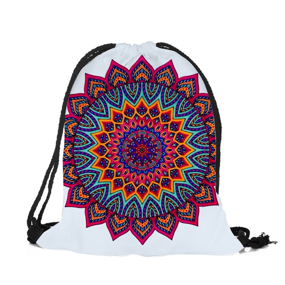 Mandala Blumen Druck Rucksack Neue Rucksack Männer Frauen unisex Schulter Tasche täglichen büro nützlich: 002