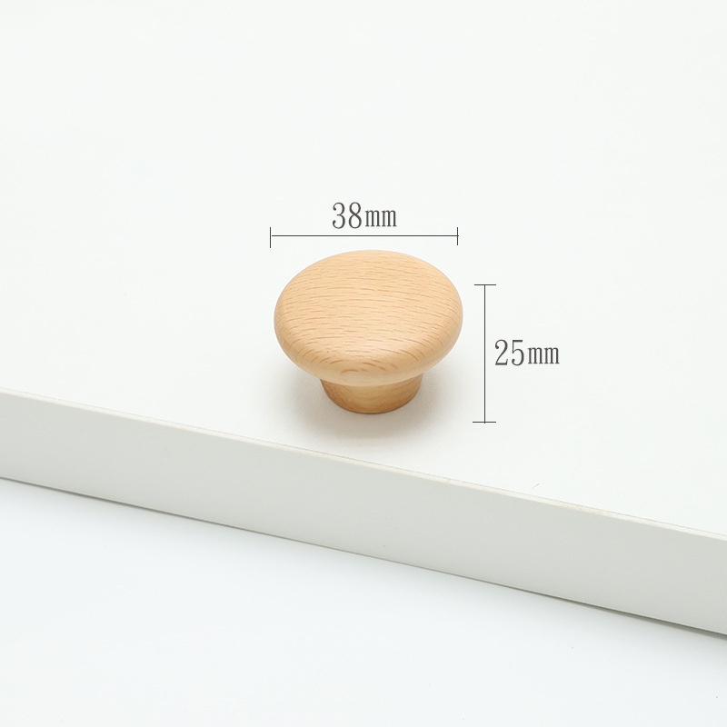 Natural Kitchen Furniture Wooden Handle Solid Wood Handles for Cabinets and Drawers Closet Dresser Wardrobe Pulls Wooden Handles: WHITE