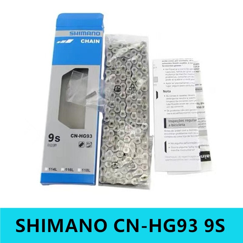 Shimano cn -hg93 9 nopeus ketju maastopyörän ketju liittimellä pyöräily maantie mtb polkupyörän ketjut