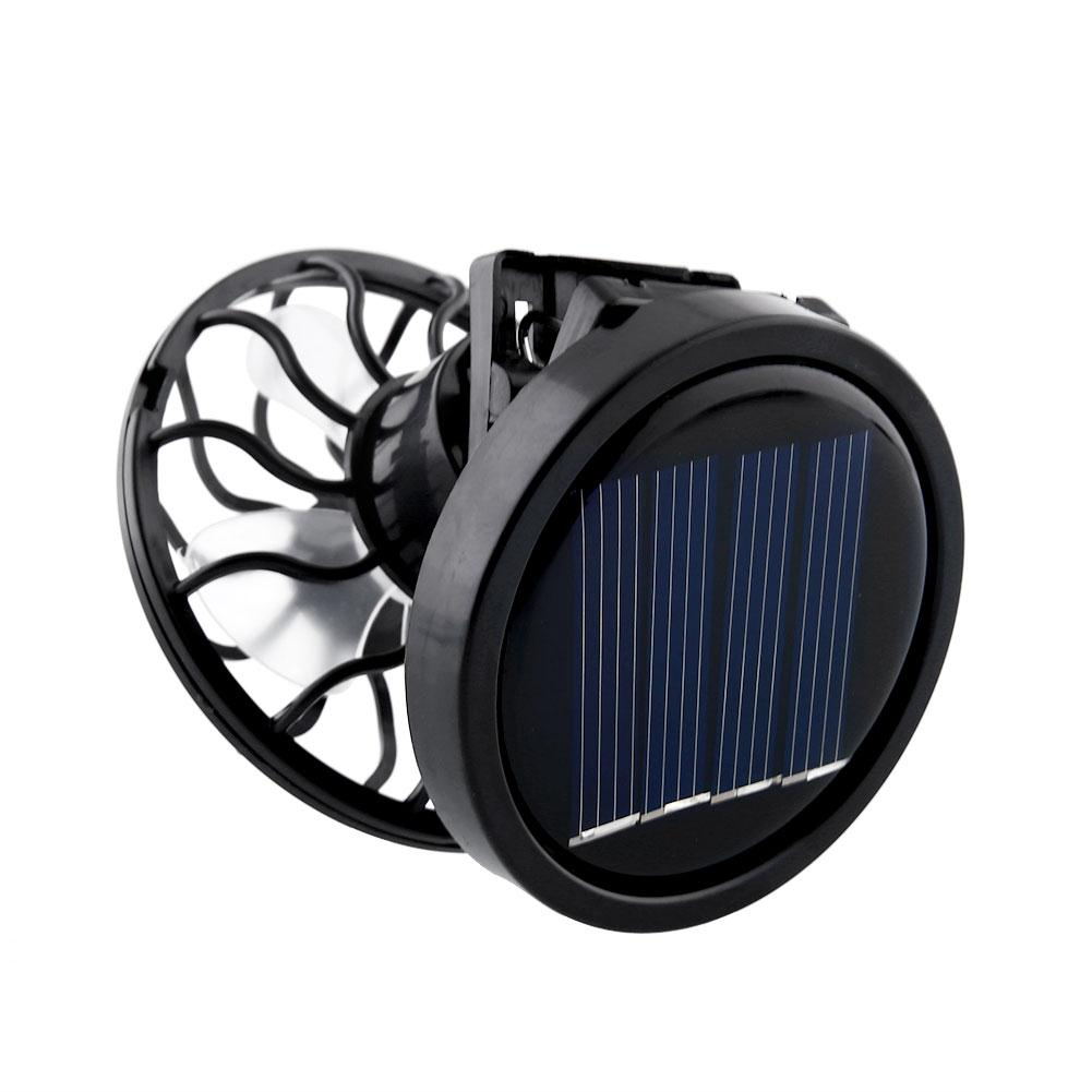 Bærbar mini soldrevet klip blæser køligere sol clip på hat cap ventilatorer til rejser camping fiskeri cykling sommersport udendørs