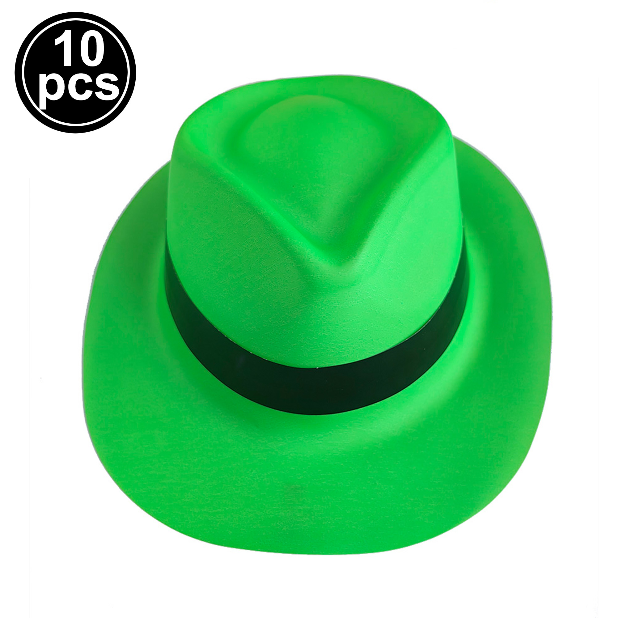 Lunettes à Obturateur en Plastique Fluorescent, Accessoires de ixd'Anniversaire, Chapeau et Gants Fluorescents, Lumière UV: MULTI