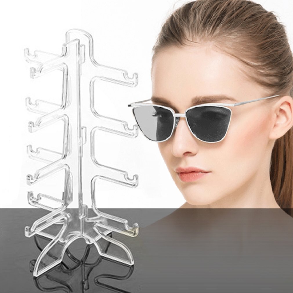 Bærbare 4 lag briller briller solbriller viser rackholder ramme display stand briller viser stent