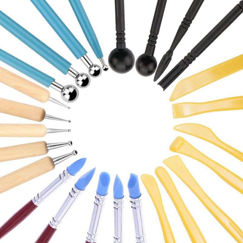 25Pcs Clay Tools, Modeling Tools Sculpting Tools Sculpture Tools For Pottery Sculpture Fondant Cake Decorating: Default Title