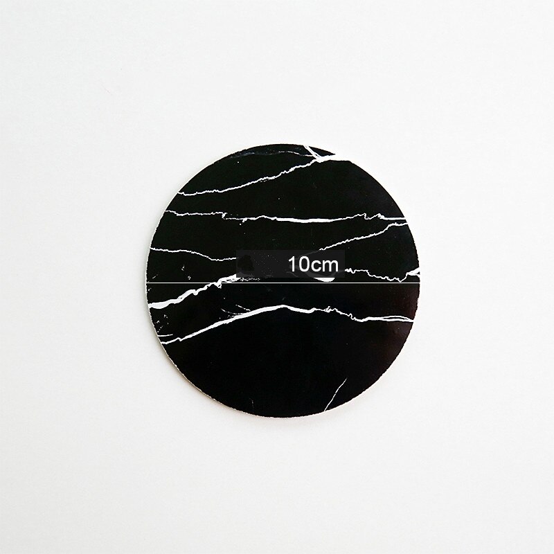 PVC Marble Mat Soft Rubber Photo Props Ornaments Jewelry Jewelry Nail Art Props Coaster Photography Shooting Props: Plastic Pad Black