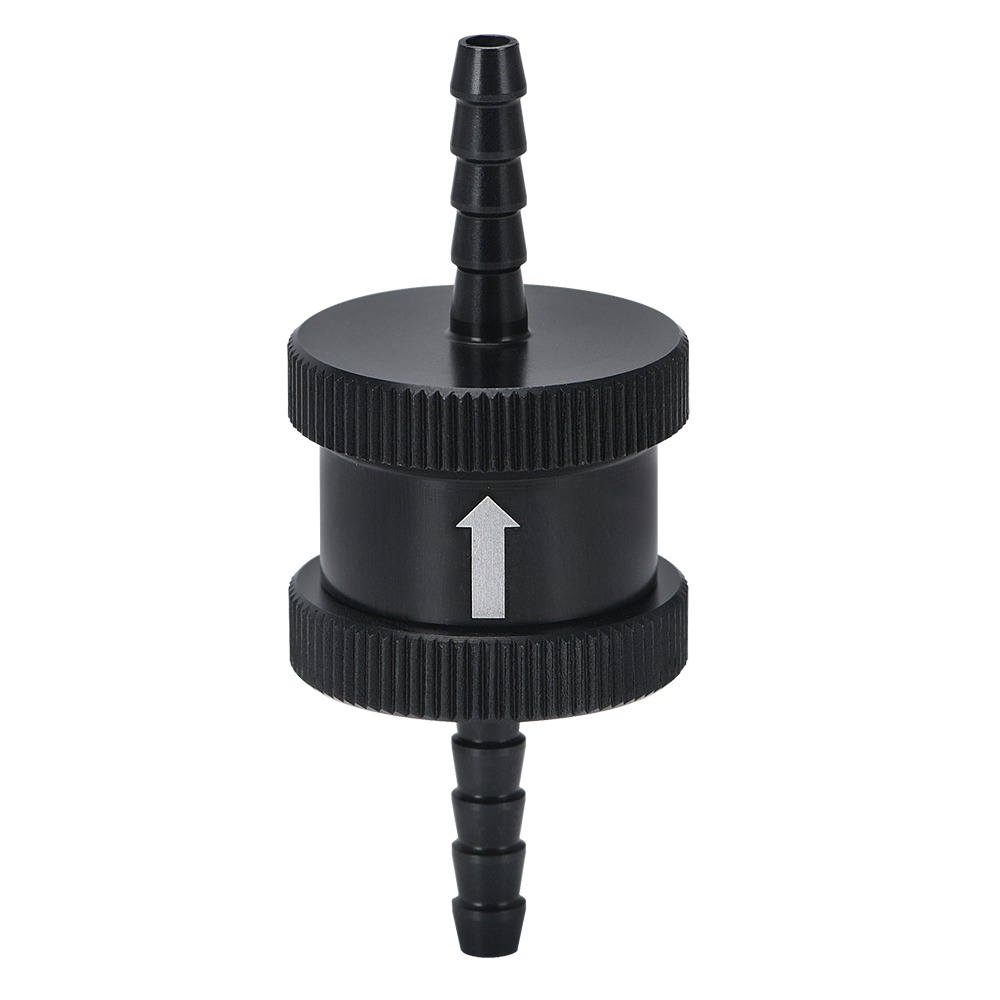 Válvula de retención combustible unidireccional, aleación de aluminio, gasolina y diésel, 6 tamaños, 4MM / 6MM / 8MM / 10MM / 12MM / 16MM: Plata
