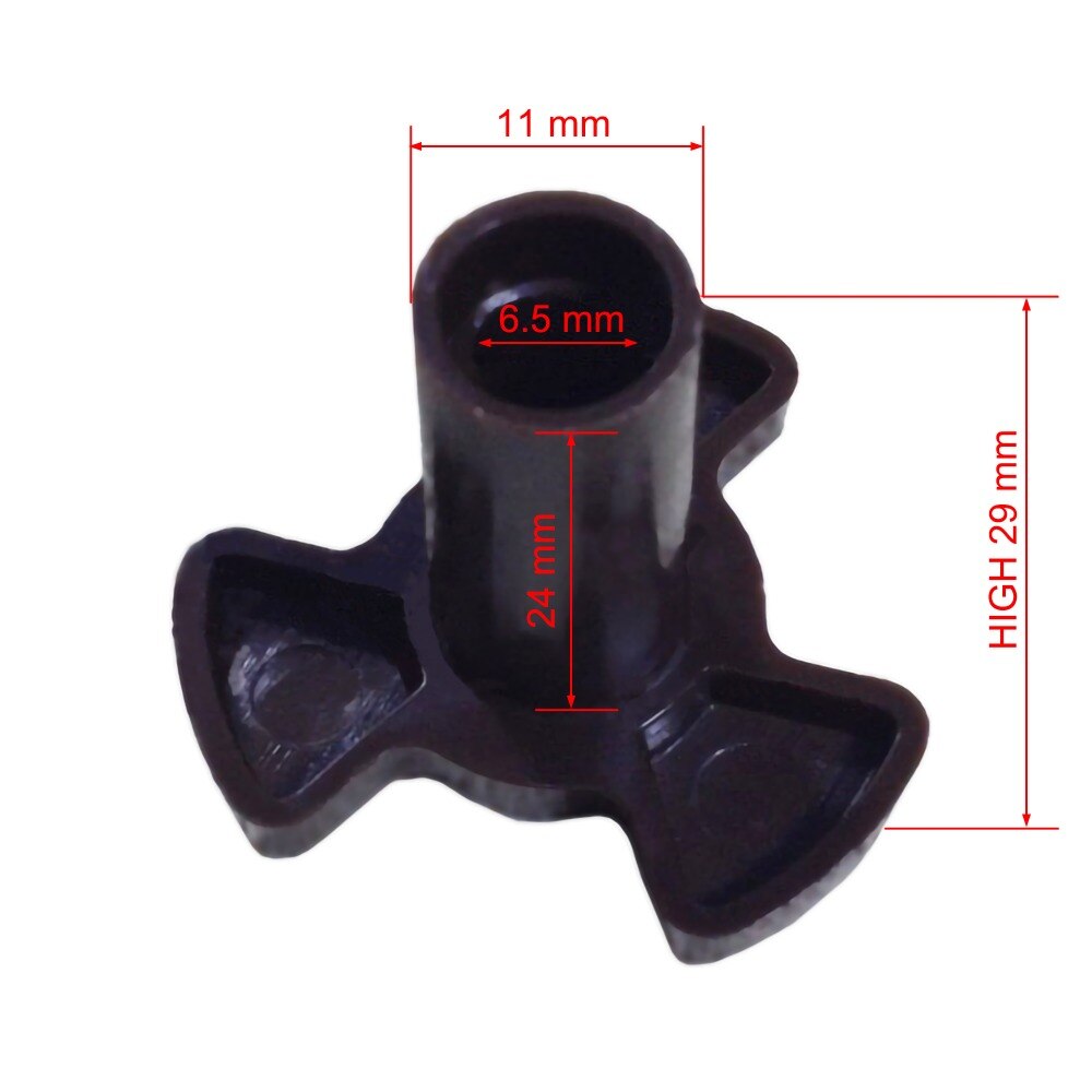 Microwave Oven Repair Parts Tray Turntable Motor Motor Center Shaft Flower Core Shaft Bracket Length 29mm Axial Height 24 mm