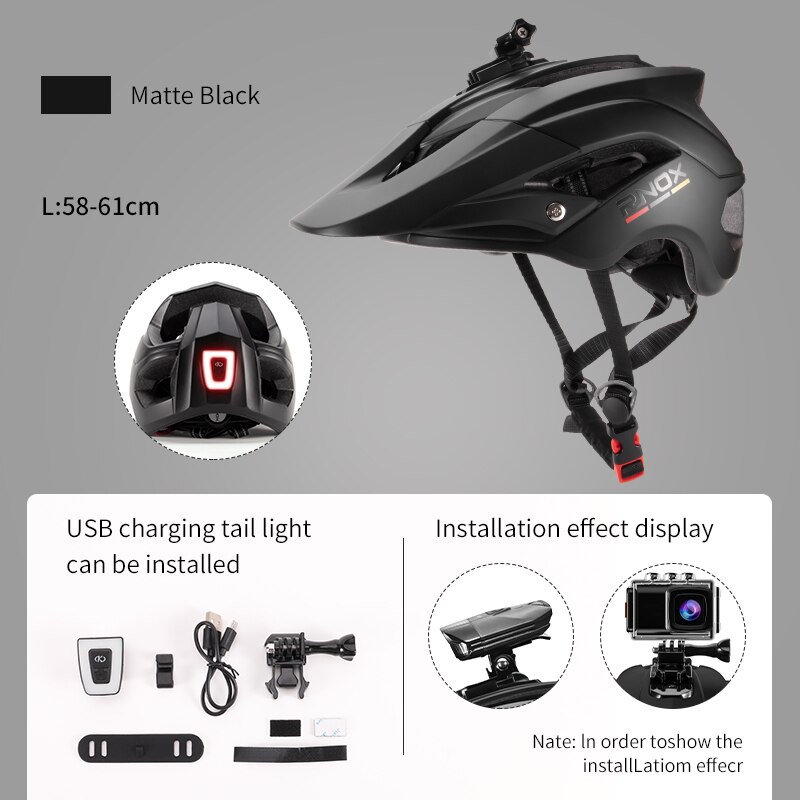 Casque de vélo ultraléger pour hommes et femmes, casquette de sécurité pour le cyclisme en montagne: 01-CD-C / M 54-57cm