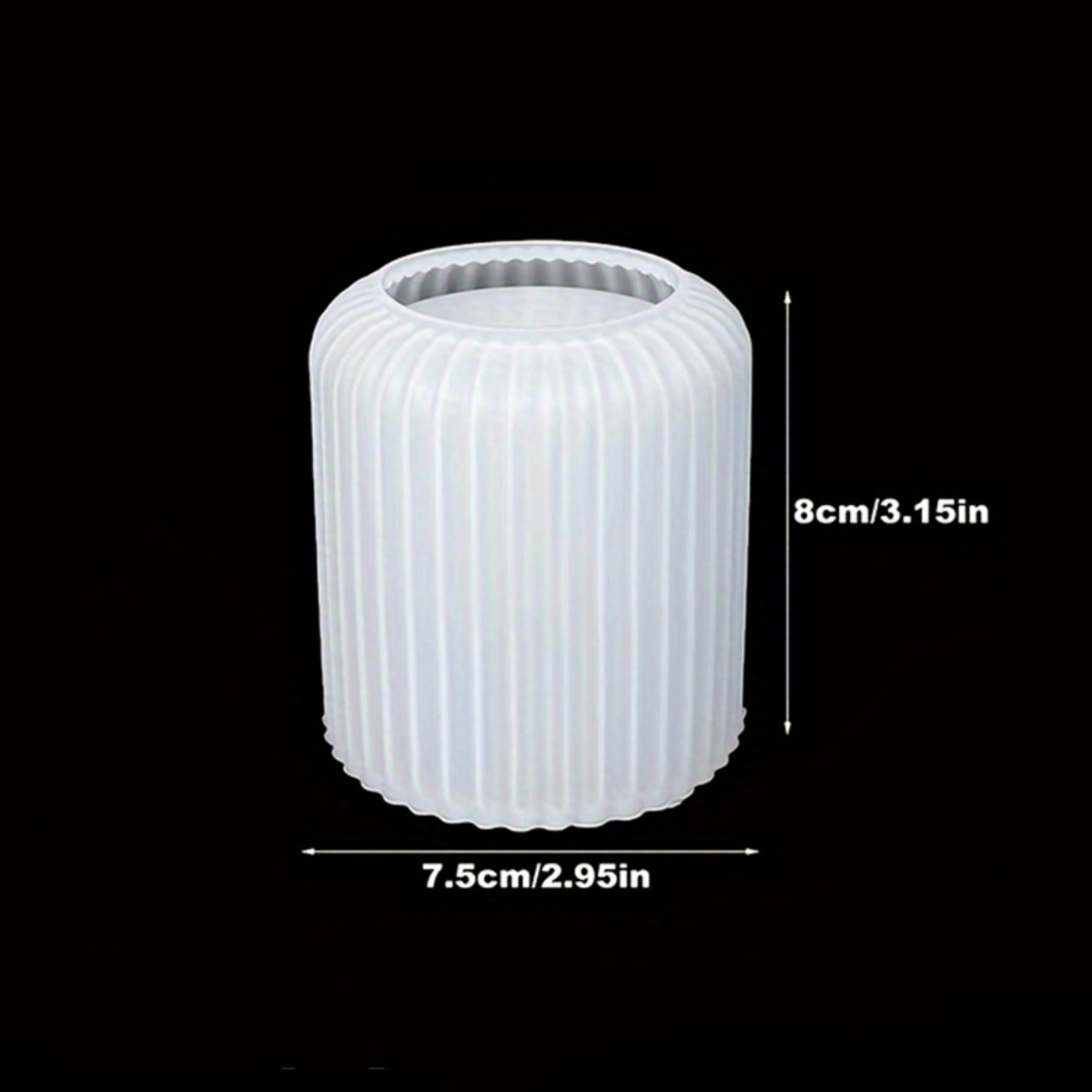 3D Circular Candle Jar Mold, DIY Concrete Circular Bottle Making Mold, Used To Store Candle Holders, Jewelry Boxes, And Vases