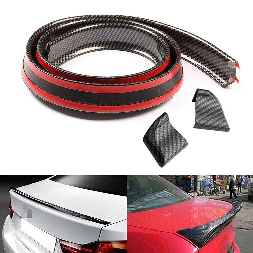 1.5M Carbon Fiber Auto Achtervleugel Lip Spoiler Accessoires Staart Kofferbak Boot Voor Auto Trim Universele Kofferbak Spoiler Onderdelen