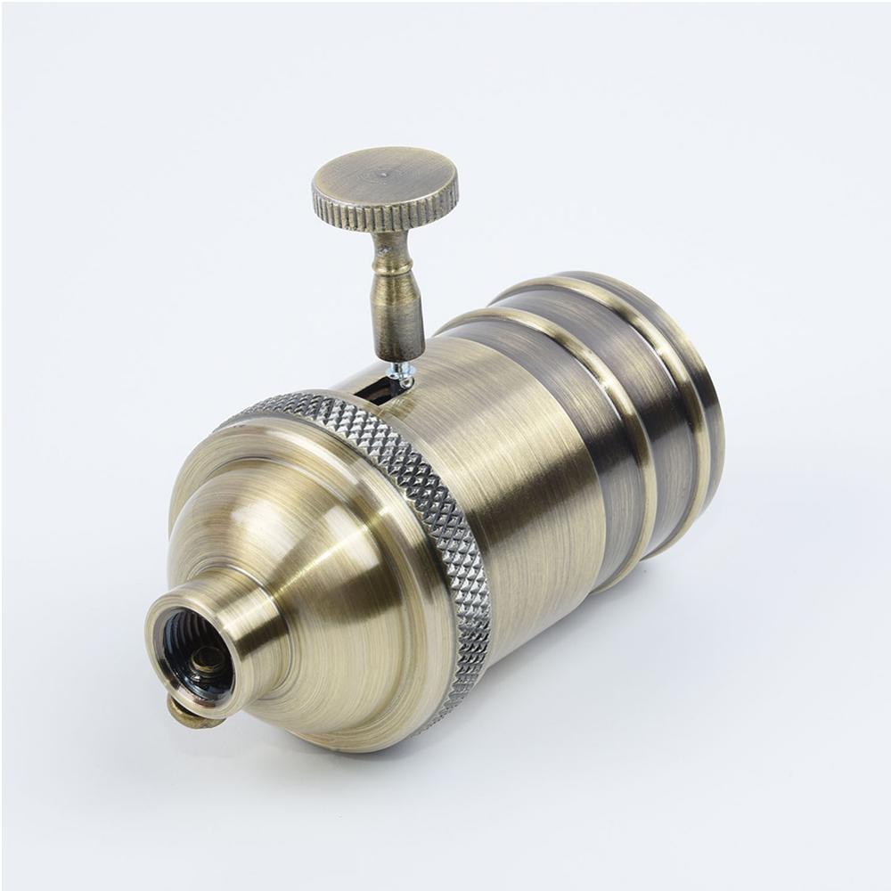 E26/e27 lys fatning pæreholder antik retro lampe lys messing pendel armaturer lampeholdere armatur vintage lampe fatning