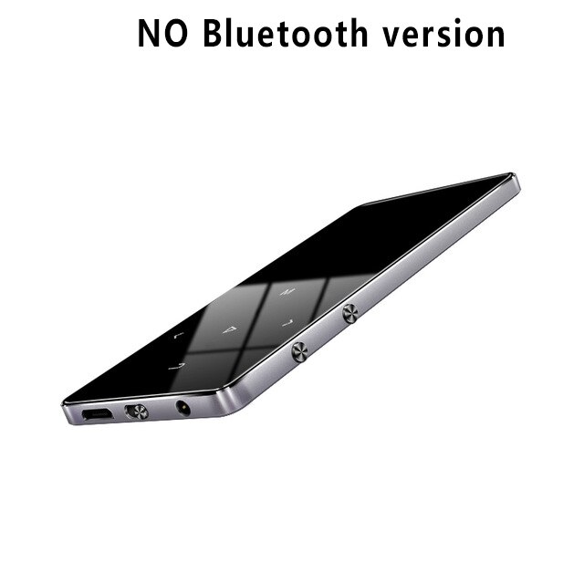 Mp3 Player Hifi Metal Portable Bluetooth Music Walkman with Fm Radio Recording Built-in Speaker Touch Key 1.8 Inch Tft Screen: silver / 16GB