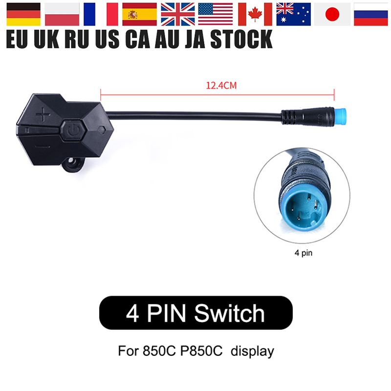 Elektrische Fiets 850C P850C Display Schakelaar Controller Verlengkabel Voor Bafang BBS01 BBS02 Bbshd Mid Drive Ebike Motor Accessoire