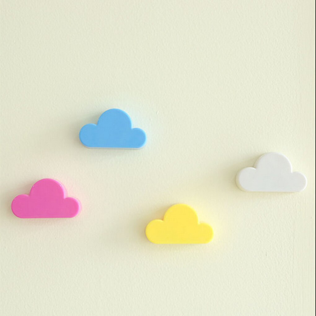 Cloud Shape Magnets Wall Key Holder Keys Securely Pink/Yellow