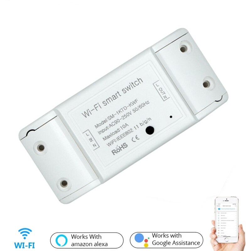 Tuya Smart Switch Wifi Diy Timer Smart Home Afstandsbediening Lichtschakelaar Werken Met Alexa Ewelink Google Thuis Schakelaar controller