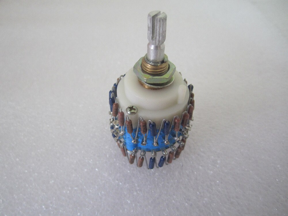 1PCS Assembled Dale 23 Step Attenuator 2-Chl Volume potentiometer 50k