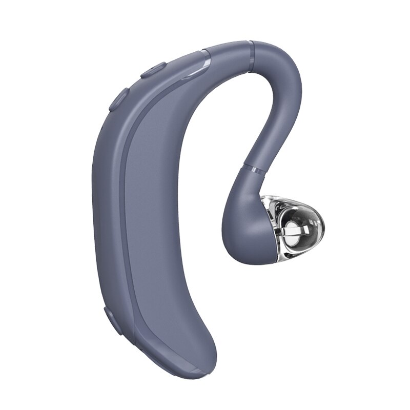 Einseitig hängendes kabelloses bluetooth-headset mit mikrofon, bluetooth-stereo-headset mit sport-headset für den business-bereich: Grau