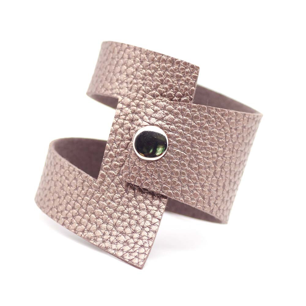 D & D – bijoux de luxe en cuir et argent, 5 couleurs au choix, fait à la main, Punk, de noël: 3
