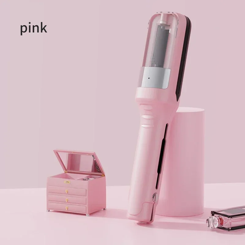Split Ends Hair Trimmer Dry Damaged Remover Automatic Trim Split Women Cordless Hair Cutting Machine Hair Clipper: Pink