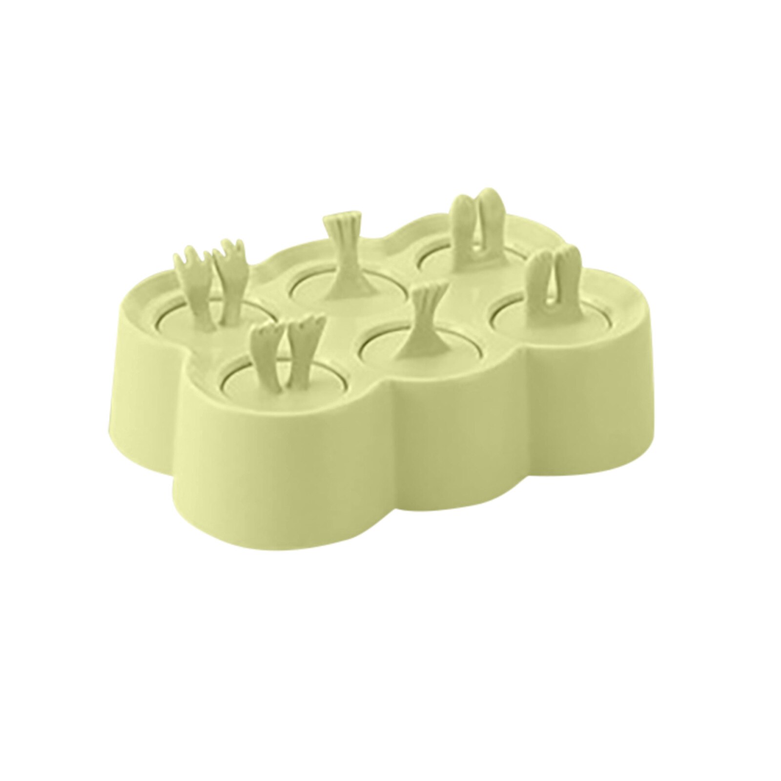 Ice Cream Tools Silicone Ice Cream Mold Ice Lolly Molds Ice With Sticks Tray Froze Форма Для Мороженого: E