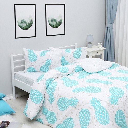 SIRMAK Double Duvet Cover Set - Pineapple