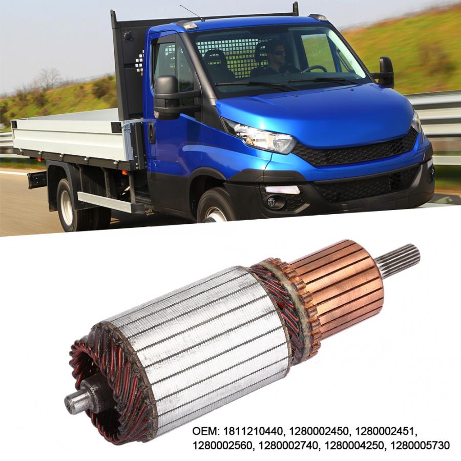 Iron Starter Armature Replacement Accessories Fit for Iveco EuroStar LD 190/260/440 1811210440 Starter Motor