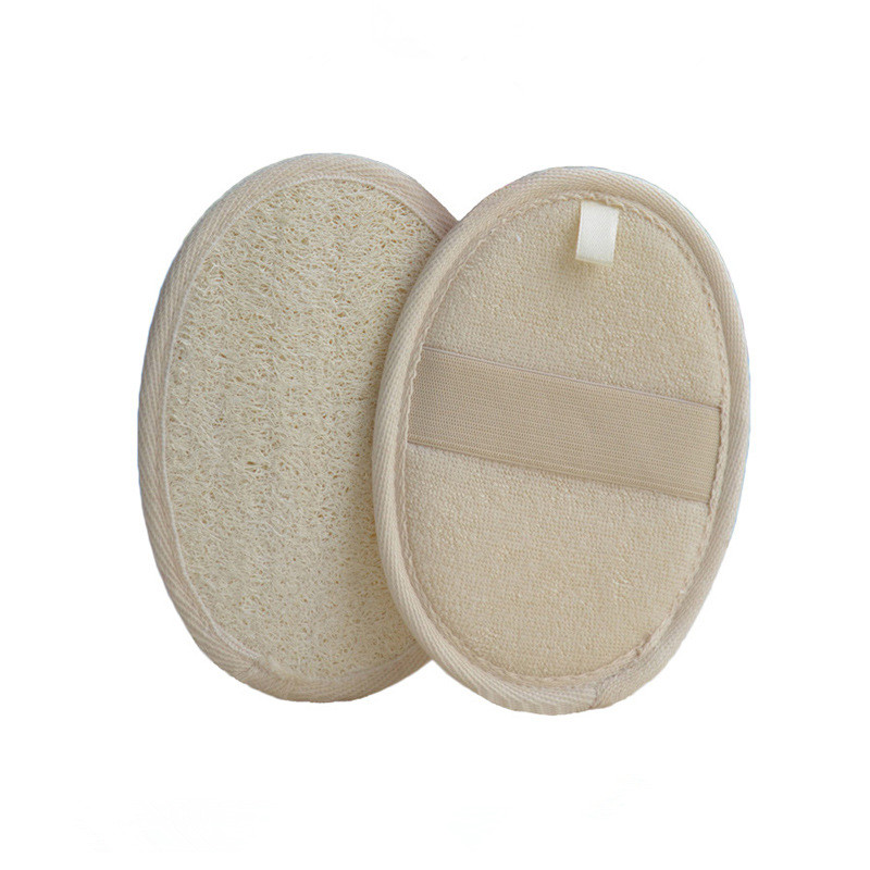 Naturliga exfolierande handskar loofah bad dusch svamp kroppsskrubb exfoliator tvättdyna badrumstillbehör