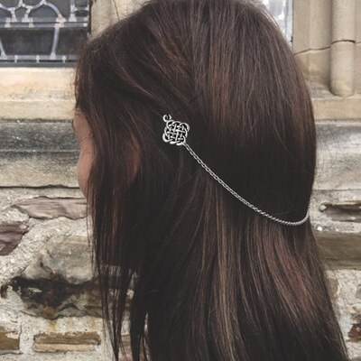 Celtics Knot Hair Accessories Norse Hair Pin Viking Hair Clip for Women Longhair Decorat