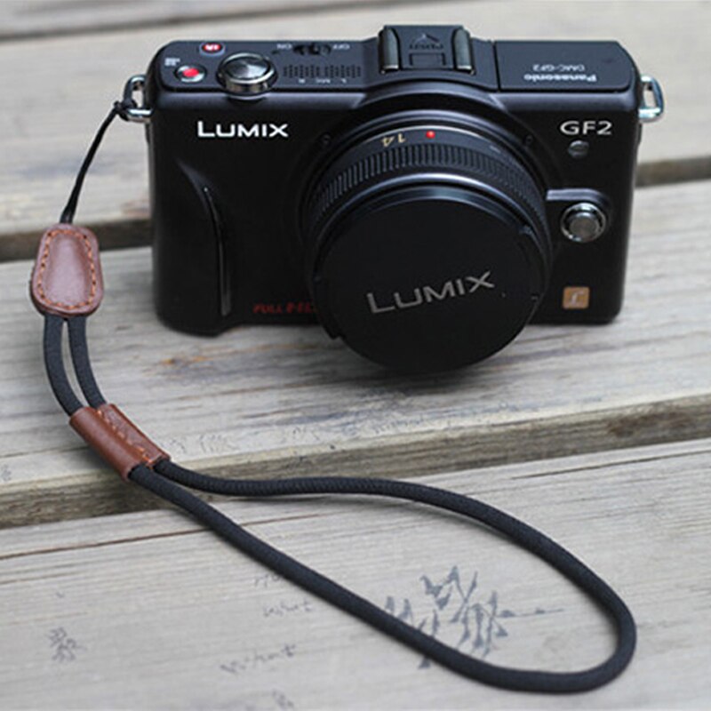 Universele Luxe Lederen Camera Polsband Bundel Voor Dslr Zwarte Koffie