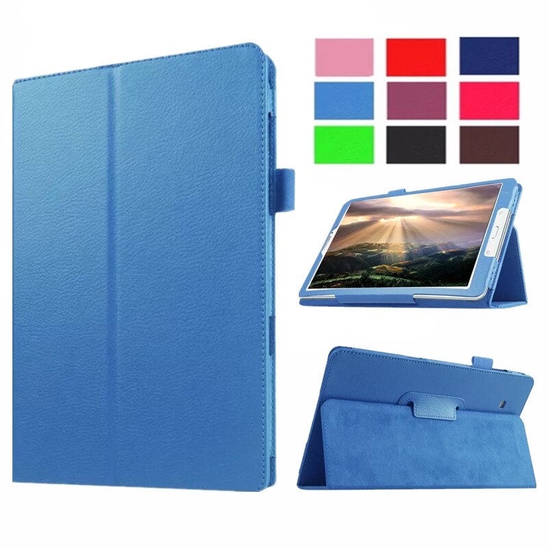 Voor Samsung Galaxy Tab 3 Lite 7.0 SM-T110 T111 T113 T116 Litchi Patroon Flip Pu Case Kan Opvouwbare Beugel tablet Cover