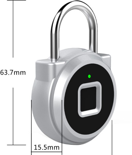 Smart fingeraftrykslås hængelås nøglefri bærbar usb, der kan oplades til tyverisikring, elektronisk fingeradgangslås uden adgangskode
