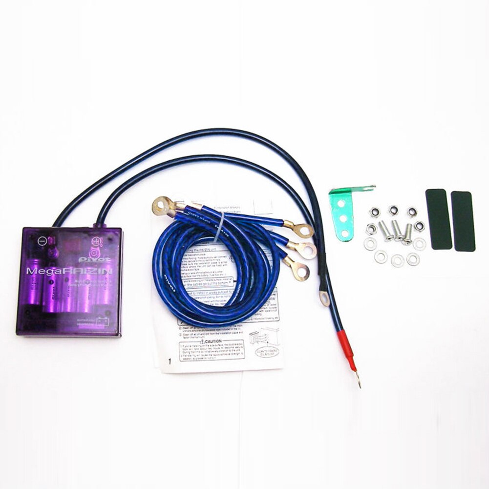 Universal Car Voltage Stabilizer Purple PIVOT MEGA RAIZIN Universal Car Fuel Saver Voltage Stabilizer Regulator