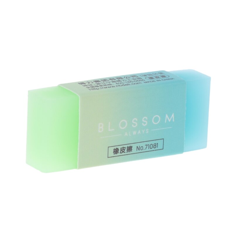 Soft Durable Flexible Cube Cute Colored Pencil Rubber Erasers For School Kids 19QA