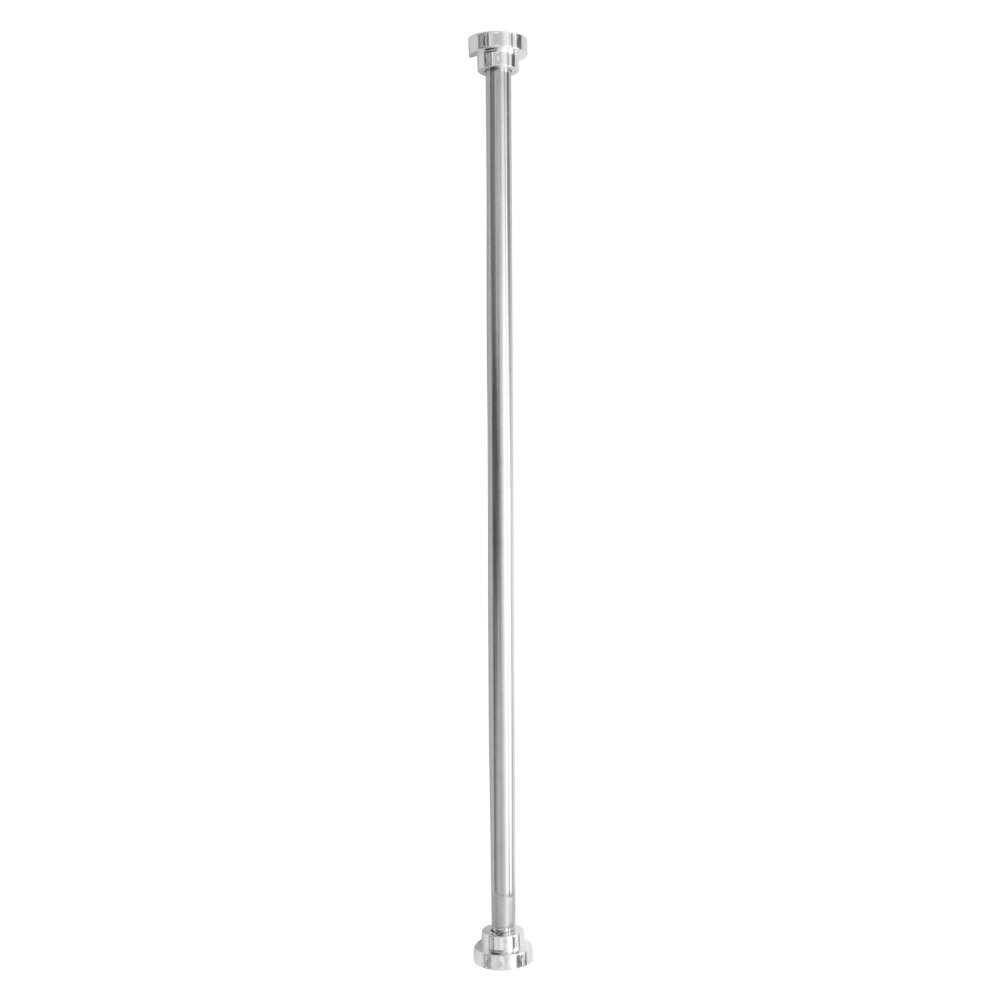 105CM to 190CM Adjustable Stainless Steel Spring Tension Rod Rail for Clothes / Towels / Curtains (Silver)