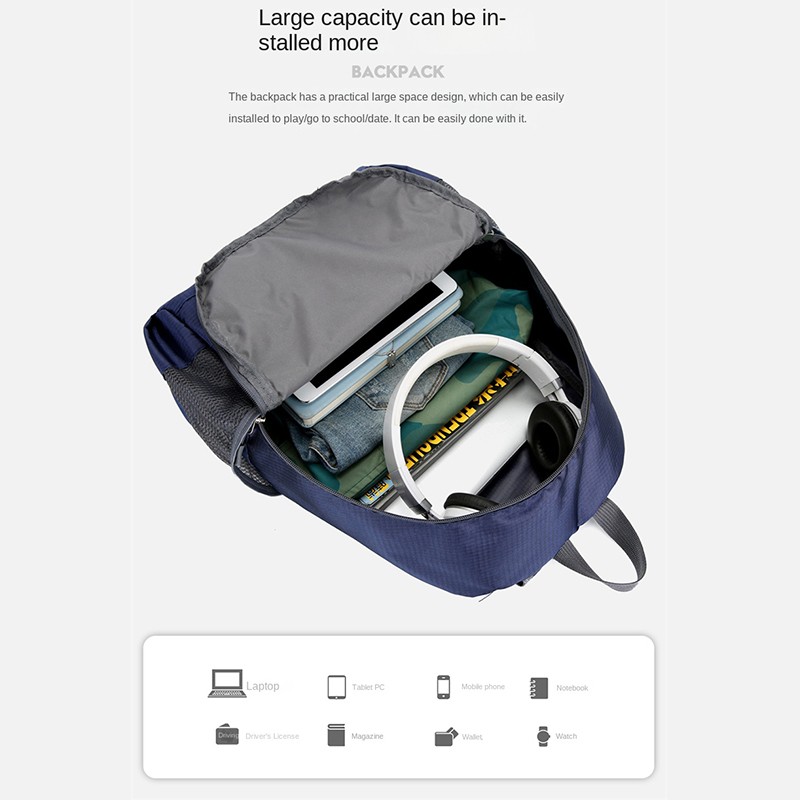 Mochila de deportes al aire libre para mujer, morral de viaje impermeable de gran capacidad para niñas, mochilas escolares casuales simples, verano 2022