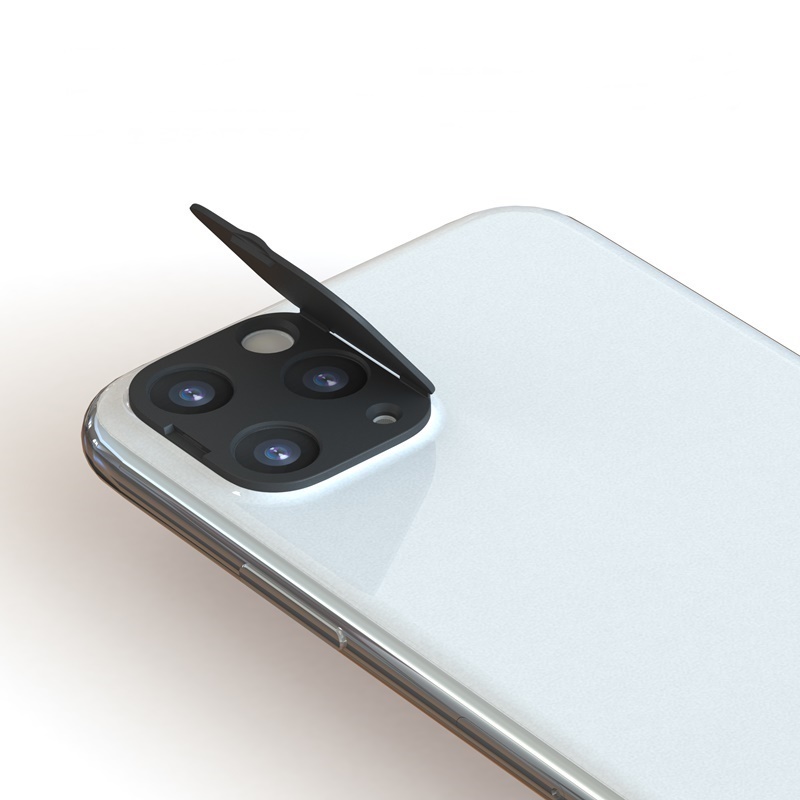 Funda para cámara web, cubierta trasera para lente de teléfono, Protector de privacidad de plástico, funda protectora para lente de cámara para iPhone 16 15 14 13 12 11 Pro Max: nailon