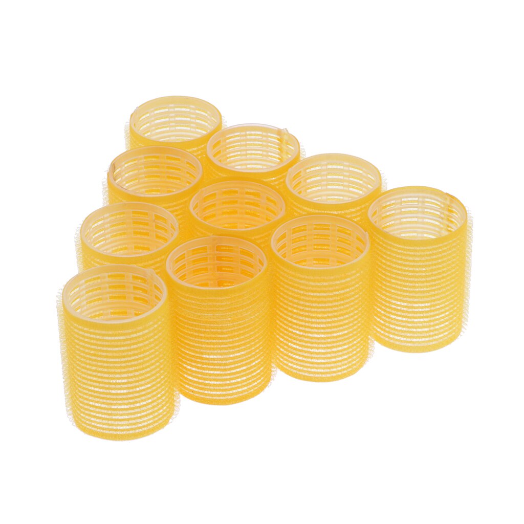 10Pcs/Pack Large Medium Small Hair Rollers Self Grip Styling Roller Self-Adhesive Roll Curler Beauty Tool Hairdressing Curlers