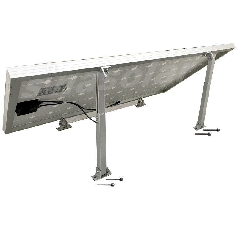 Well Adjustable Metal Solar Panel Aluminum Rail Wall Mounting Bracket For Outdoor