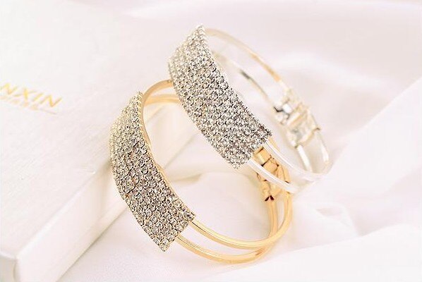 aristocratic elegance chiffon dress mopping the stars Fangzuan Bangles Accessories Www-com