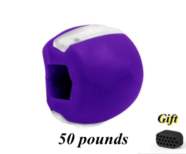 Simulator for Cheekbones Jaw Exerciser Jawline Jawzrsize Trainer Exercise Ball Jawliner Jawrsize Line Chew Ball Workout Muscle: Purple