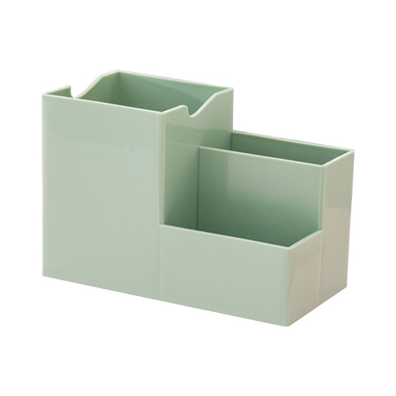 Desktop Pen Holder Organizer Multi-functional Stationery Container Storage Rack: Green