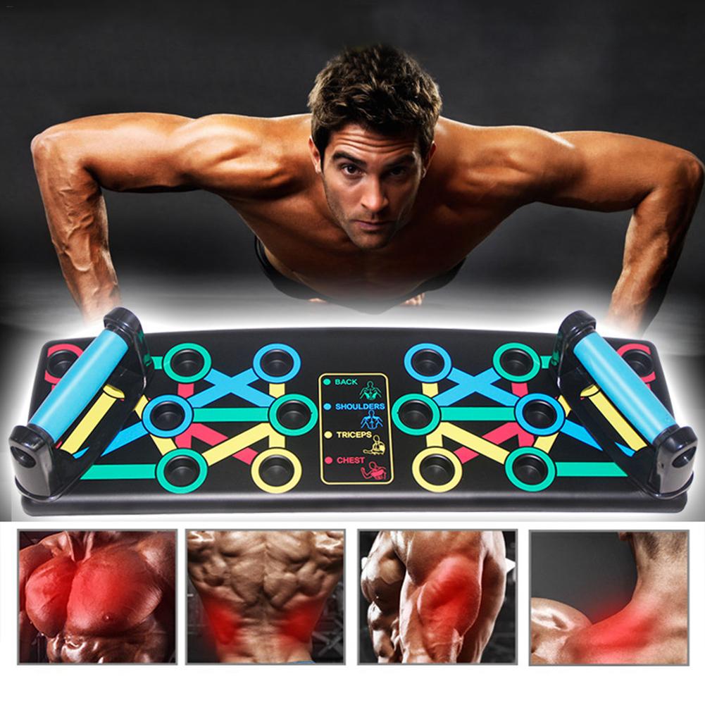 14-in-1 Push-up Support Fitness Equipment Multi-function Push-up Stands Fitness Exercise Tools Gym Body Building Workout Train: board