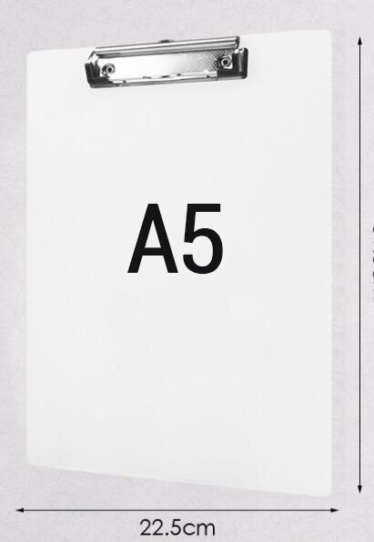 A4 A5 Transparent Plastic Clipboard Strong Clamping 100 Sheets Capacity: Red