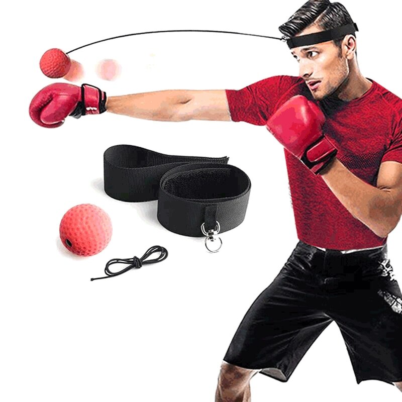 Head-mounted Boxing Training Ball Speed Response Ball Boxing Magic Ball Decompression Ball PU Foam Ball